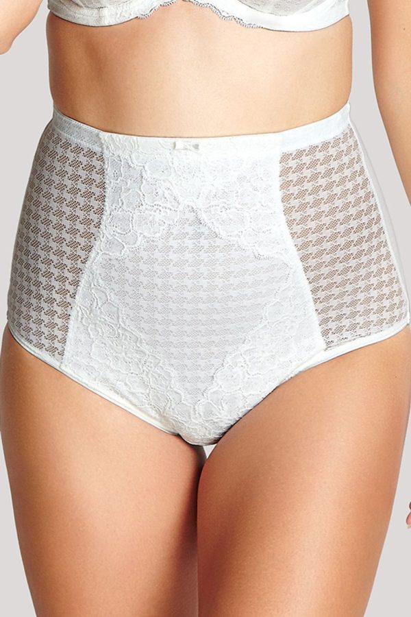 Panache Envy High Waist Brief, Ivory, Front View