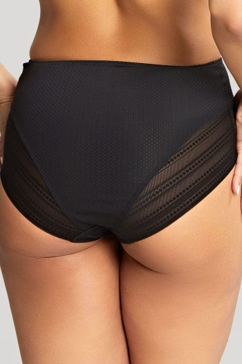 Panache Serene High Waist Brief, Noir, Back View