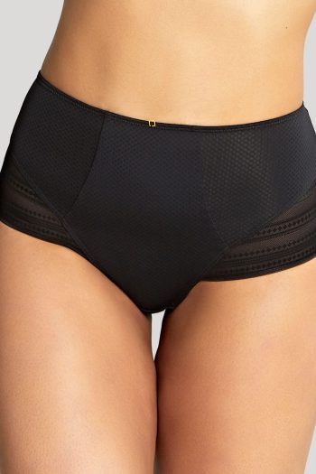 Panache Serene High Waist Brief, Noir, Front View