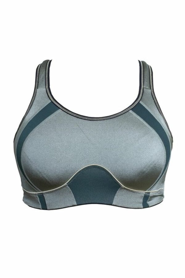 Q-Linn Barcelona Sports Bra, Olive, Front View