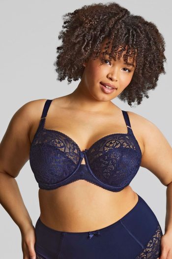 Sculptresse Estel Full Cup Bra, Navy, Front View