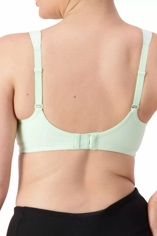 Triumph Triaction Ultra W Sports Bra, Mint Green, Regular Back View
