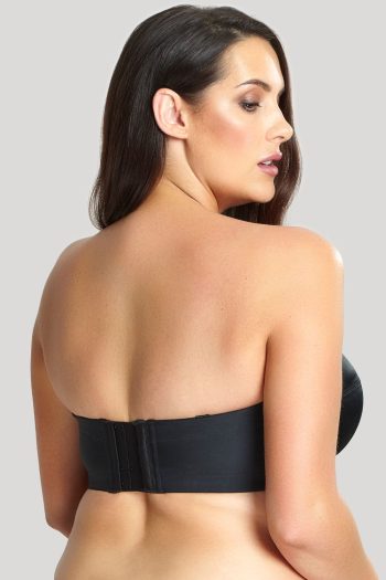 Dana Balcony Strapless Bra, Black, Strapless Back View