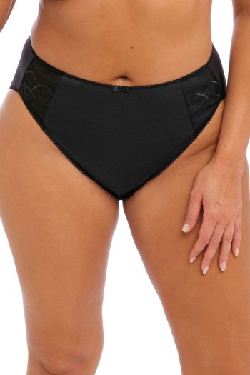 Elomi Cate Full Brief, Black, Front View