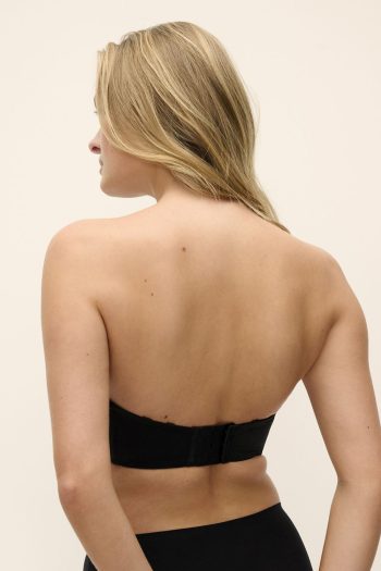 Fantasie Aura UW Moulded Strapless Bra, Black, Strapless Back View
