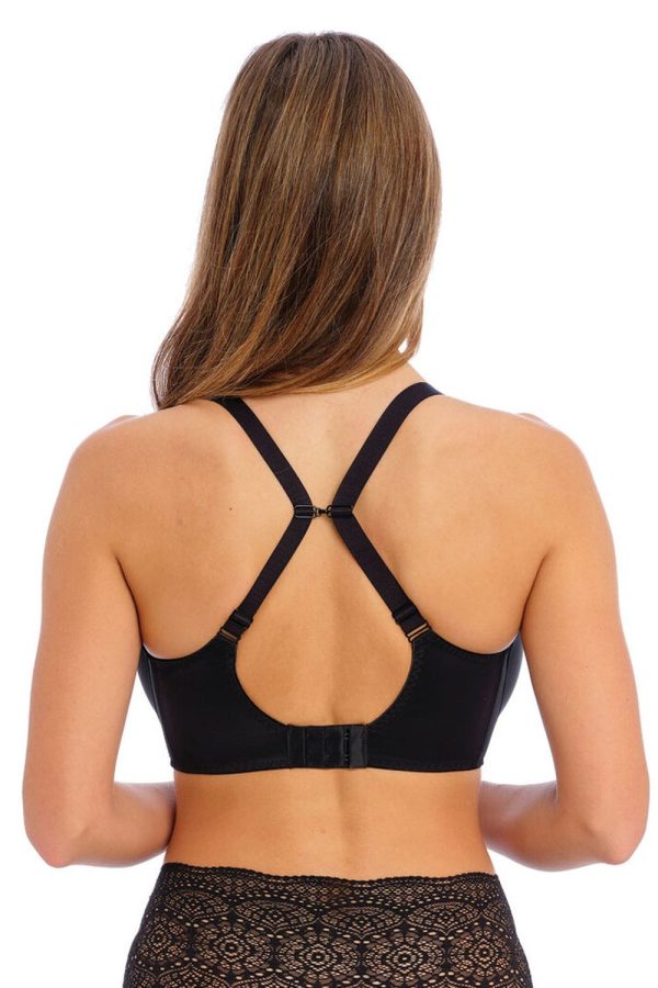 Fantasie Aura UW Moulded T-Shirt Bra, Black, Clipped Back View