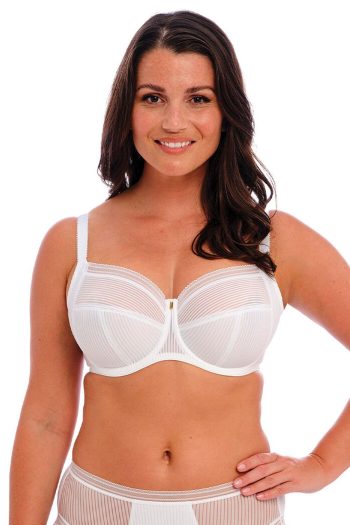 Fantasie Fusion Full Cup Side Support Bra, White, Front View