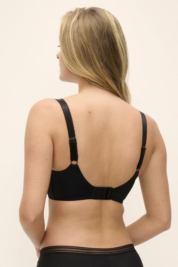 Fantasie Fusion Underwired Full Cup Side Support Bra, Black, Back View