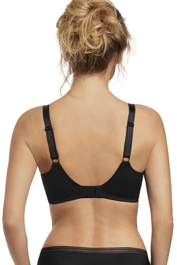 Fantasie Fusion Underwired Full Cup Side Support Bra, Black, Back View