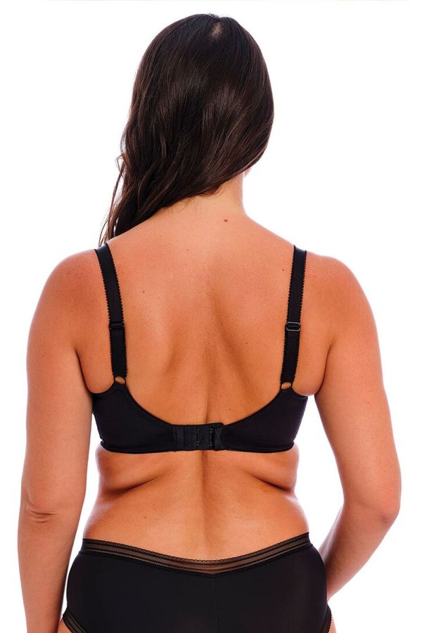 Fantasie Fusion Underwired Full Cup Side Support Bra, Black, Back View