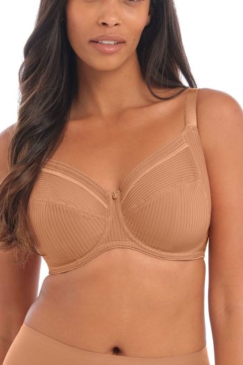 Fantasie Fusion Underwired Full Cup Side Support Bra, Cinnamon, Front View