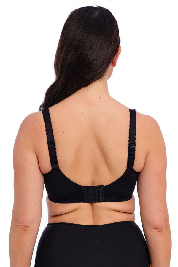 Fantasie Illusion Side Support Bra, Black, Back View