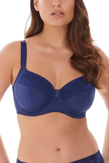 Fantasie Illusion Side Support Bra, Navy, Front View