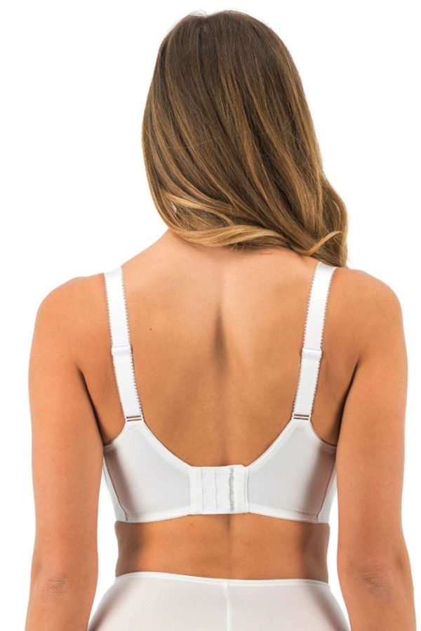 Fantasie Illusion Side Support Bra, White, Back View