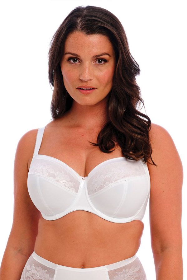 Fantasie Illusion Side Support Bra, White, Front View