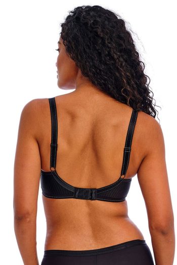 Freya Idol Moulded Balcony Bra, Black, Back View