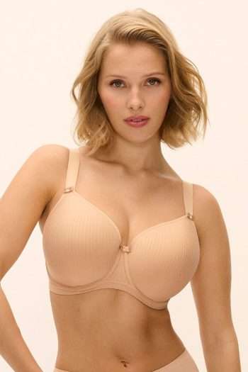 Freya Idol Moulded Balcony Bra, Nude, Front View