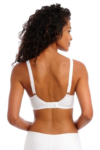 Freya Idol Moulded Balcony Bra, White, Back View