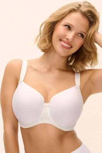 Freya Idol Moulded Balcony Bra, White, Front View