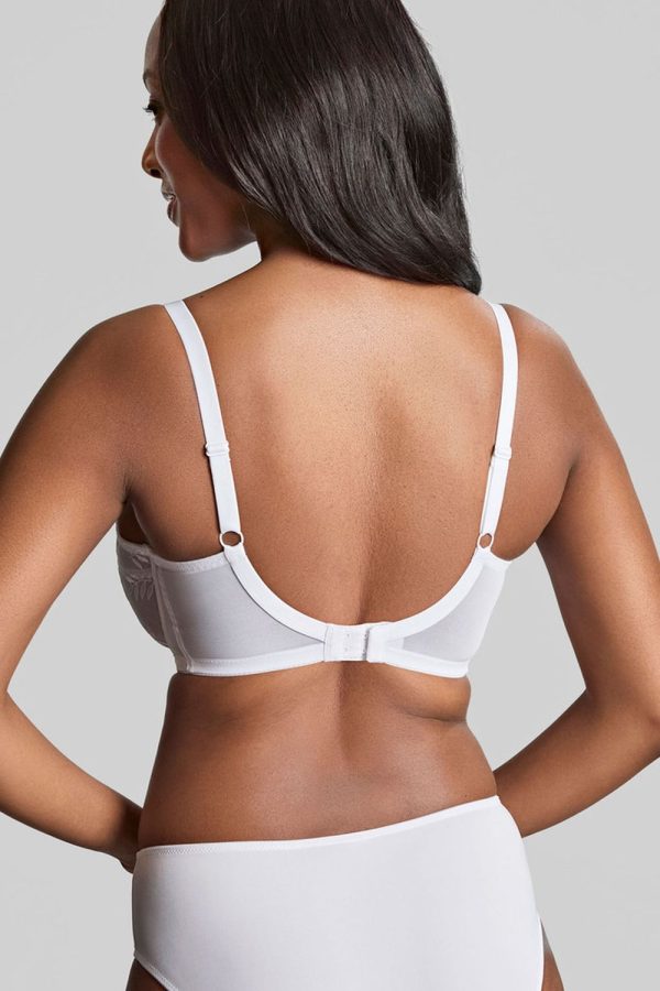 Panache Tango Balcony Bra, White, Back View