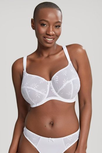 Panache Tango Balcony Bra, White, Front View