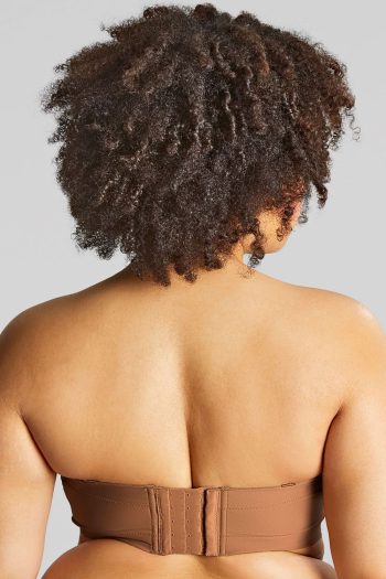 Sculptresse Dana Balcony Strapless Bra, Caramel, Strapless Back View