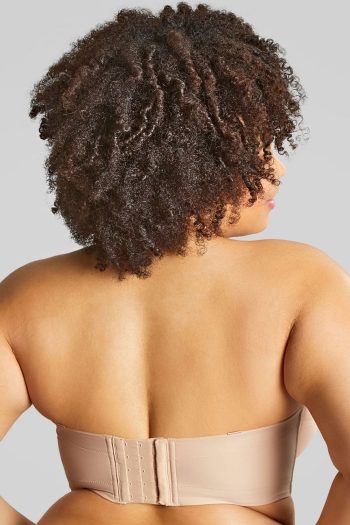 Sculptresse Dana Balcony Strapless Bra, Linen, Strapless Back View