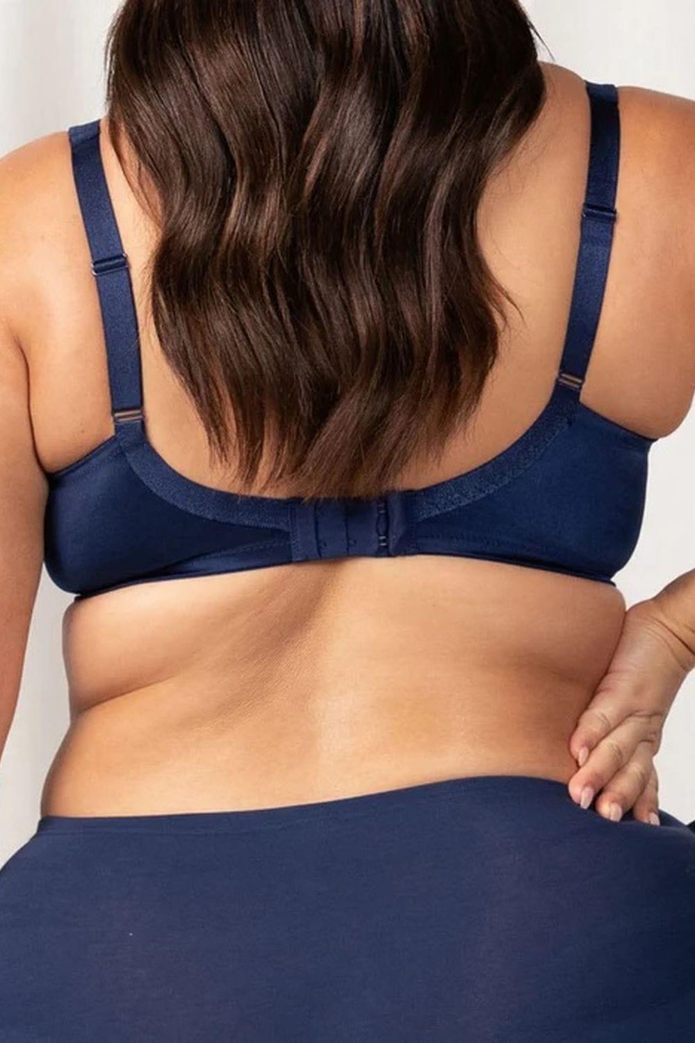 Triumph Lacy Minimiser Bra – True Navy - Sports Bras Direct