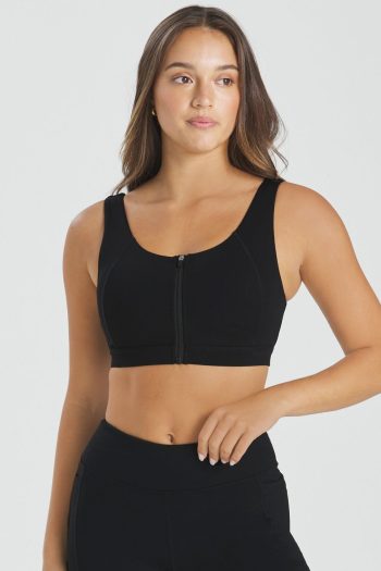 Abi and Joseph Active Mum Maternity Sports Bra – Black - Sports Bras Direct