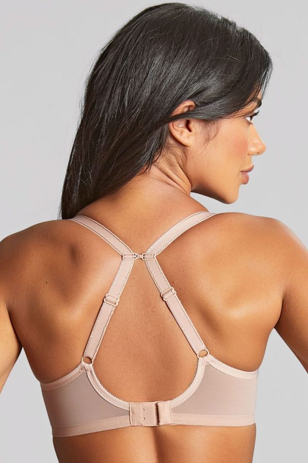 Panache Cari Moulded Spacer T-Shirt Bra, Champagne, Clipped Back View