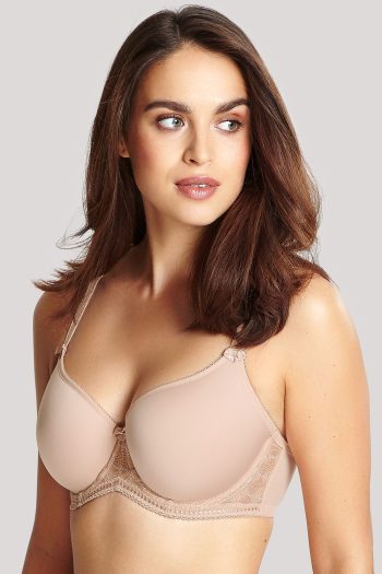 Panache Cari Moulded Spacer T-Shirt Bra, Champagne, Front View