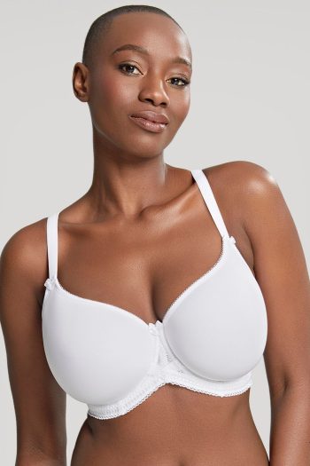 Panache Cari Moulded Spacer T-Shirt Bra, White, Front View