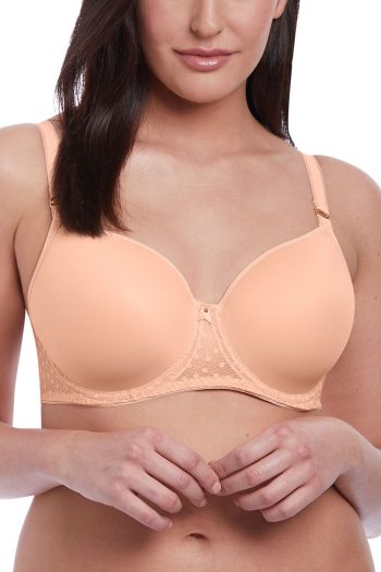 Freya Starlight Moulded Balcony T-Shirt Bra, Caramel, Front View