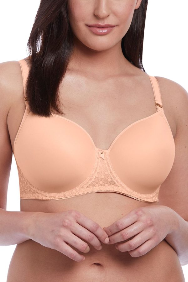 Freya Starlight Moulded Balcony T-Shirt Bra, Caramel, Front View