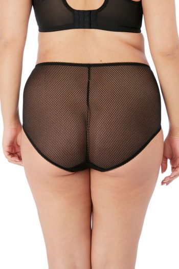 Elomi Charley Full Brief, Jet, Back View