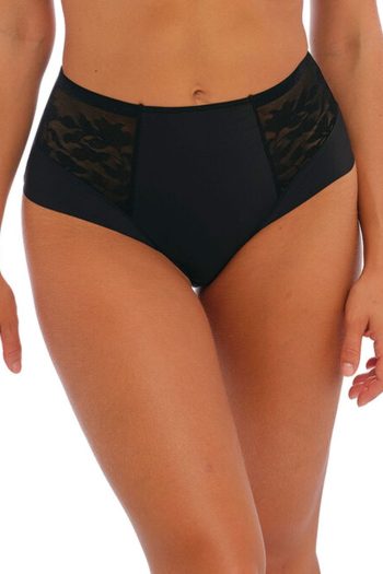 Fantasie Illusion High Waist Brief, Black, Front View