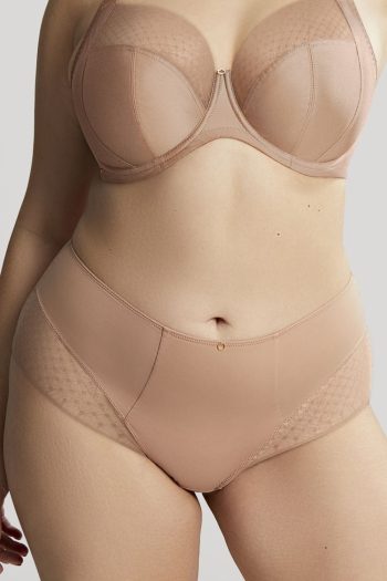 Sculptresse Bliss Deep Brief, Hazel, Front View