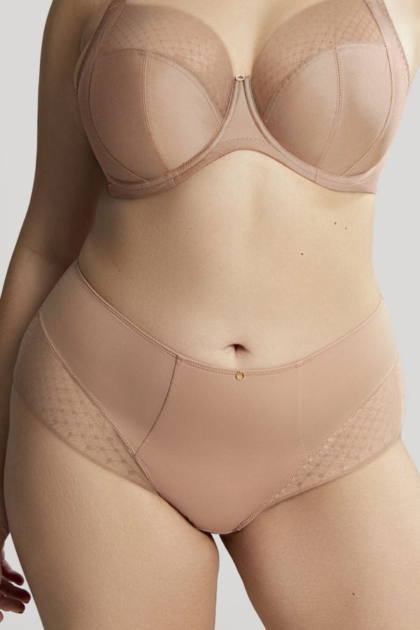 Sculptresse Bliss Deep Brief, Hazel, Front View