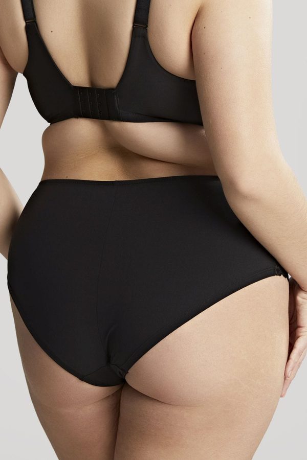 Sculptresse Bliss Deep Brief, Noir, Back View