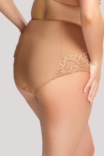 Sculptresse Estel High Waist Brief, Honey, Back View