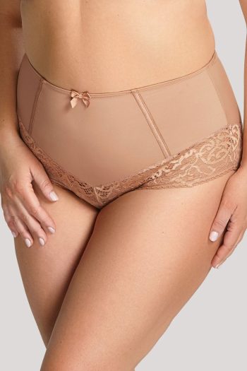 Sculptresse Estel High Waist Brief, Honey, Front View