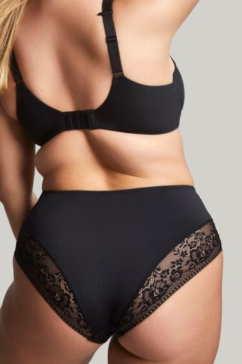Sculptresse Roxie High Waist Brief, Black, Back View