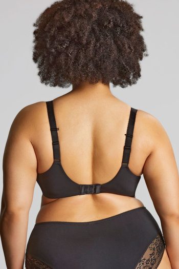 Sculptresse Roxie Plunge Bra, Black, Regular Back View