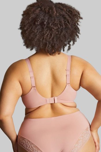 Sculptresse Roxie Plunge Bra, Misty Rose, Regular Back View