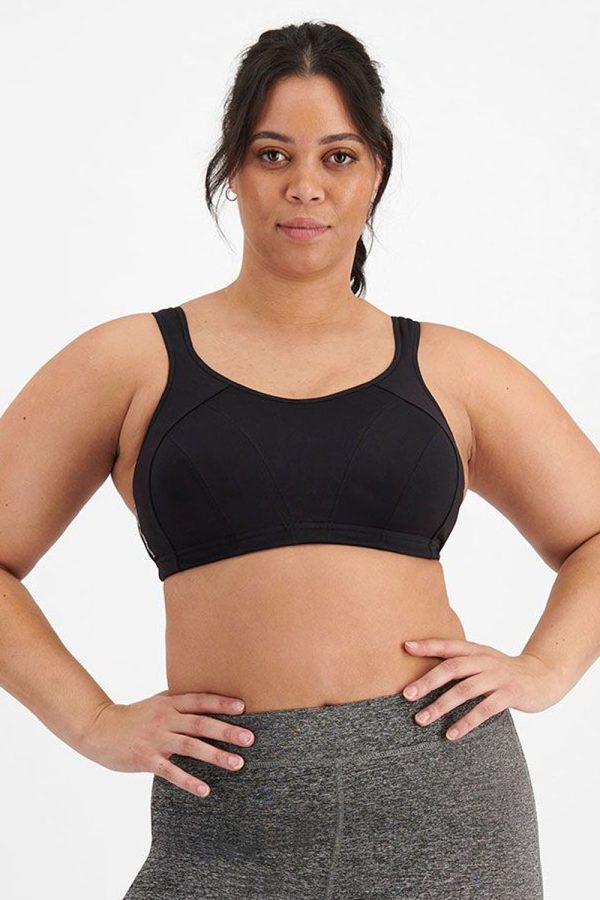 Shock Absorber x Berlei Active Multi-Sport Support Crop, Black, Front View