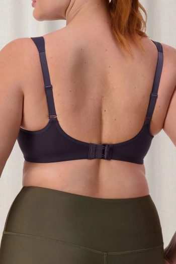 Triumph Triaction Ultra W Sports Bra, Blueberry, Regular Back View