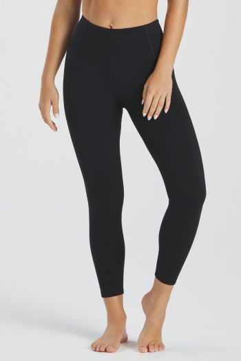 All Rounder Dual Pocket Full Length Tight, Black, Front View