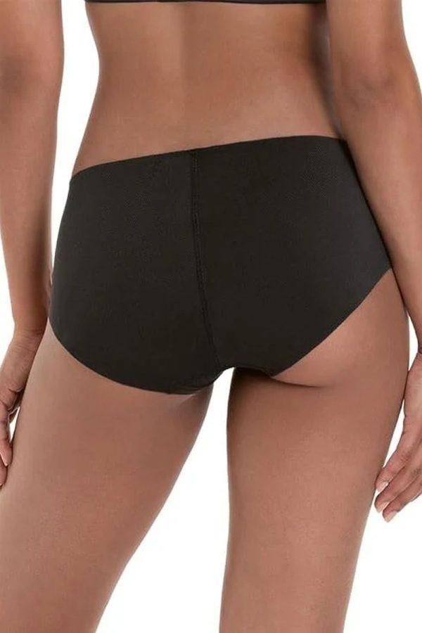 Anita Active Pocket Panty Hipster, Black, Back View