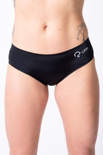 Q-Linn Ladies Boxer, Black, Front