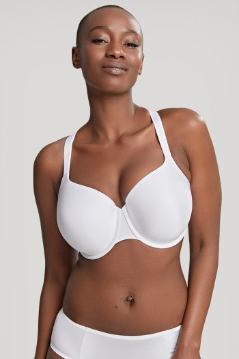 Panache Elan Moulded T-Shirt Bra, White, Front View